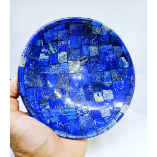 ชามหินลาพิสลาซูลี่ โมเสก หินธรรมชาติ ของสะสม สินค้าตกแต่งบ้าน Natural Lapis Lazuli Mosaic Cup Bowl