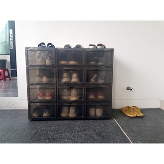 ภาพขนาดย่อของภาพหน้าปกสินค้าSimplify-กล่องรองเท้า Shoe Box สีดำ (891 บาทได้ 6 กล่อง) จากร้าน simplify_shoebox บน Shopee ภาพที่ 6