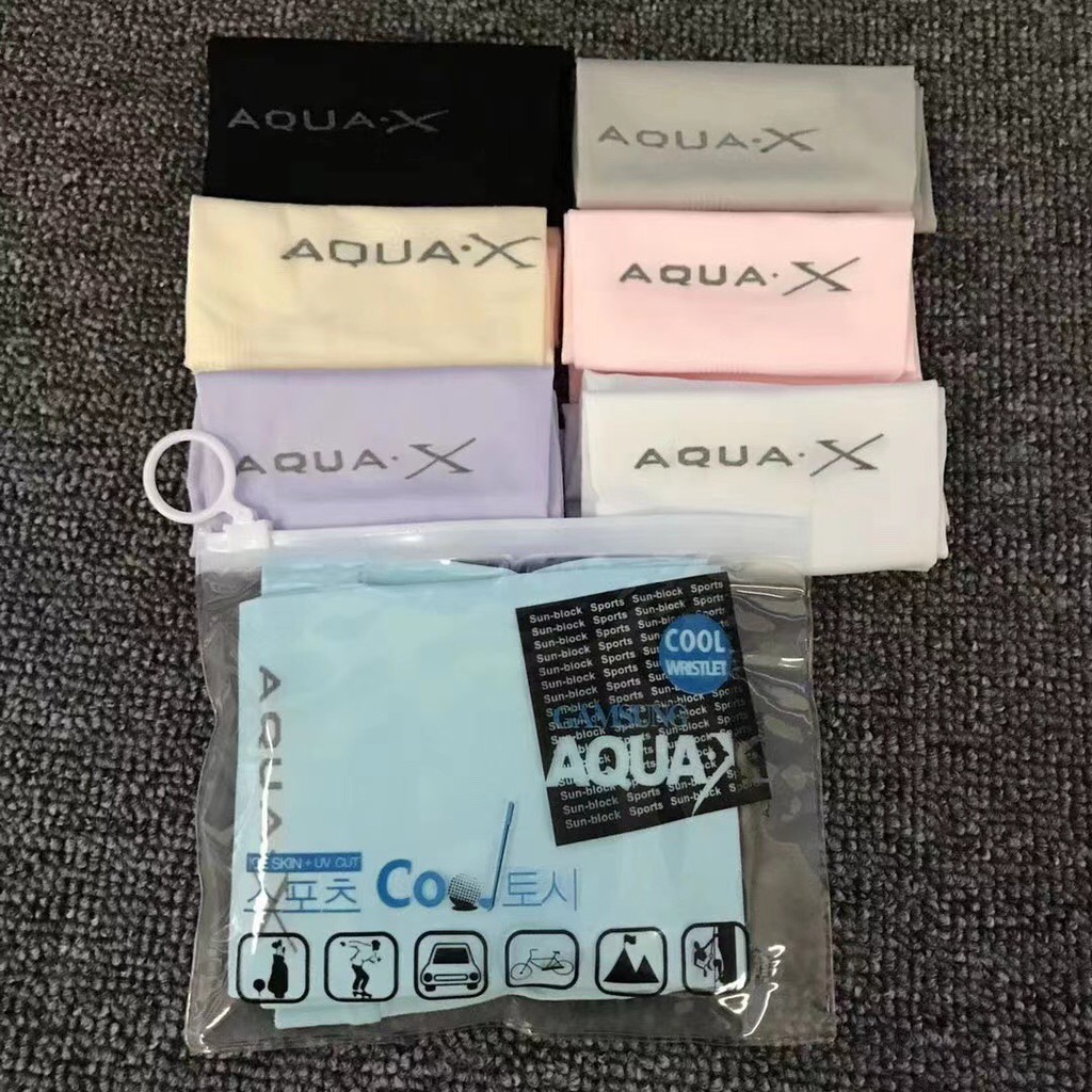 รูปภาพสินค้าแรกของปลอกแขนกันแดด AQUA-X กันแสง UV กันแดด ผ้าไม่ย้วย ไม่บาง ระบายอากาสได้ดี ไม่อับชื้น free size (มีซองซิปรูด)