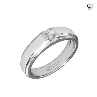 สินค้า Zilvy Wisit - แหวนชายเพชรน้ำร้อย 0.07 กะรัต (BR362)