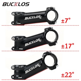 BUCKLOS อลูมิเนียมอัลลอยด์ -17 องศา 70 มม. จักรยาน Stem Ultralight จักรยานเสือภูเขา 31.8 มม. MTB Part 140g