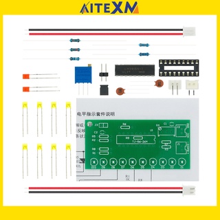 Lm3915 Dc 9V-12V ไฟ Led 10ดวงเครื่องวิเคราะห์ระดับเสียงสเปกตรัม Diy สําหรับใช้ในห้องปฏิบัติการ