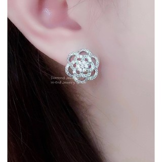 Diamond Earring งานเพชร CZ แท้ งานสวยมว้ากกกกกถึงมากที่สุดคะ รุ่นนี้แนะนำเลยค่ะ เพชรเยอะ เพชรน้ำขาวมากๆ