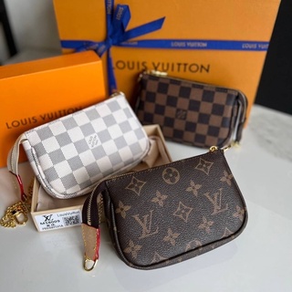 Auth Louis Vuitton Damier Pochette Bosphore Shoulder Bag N51111 Used