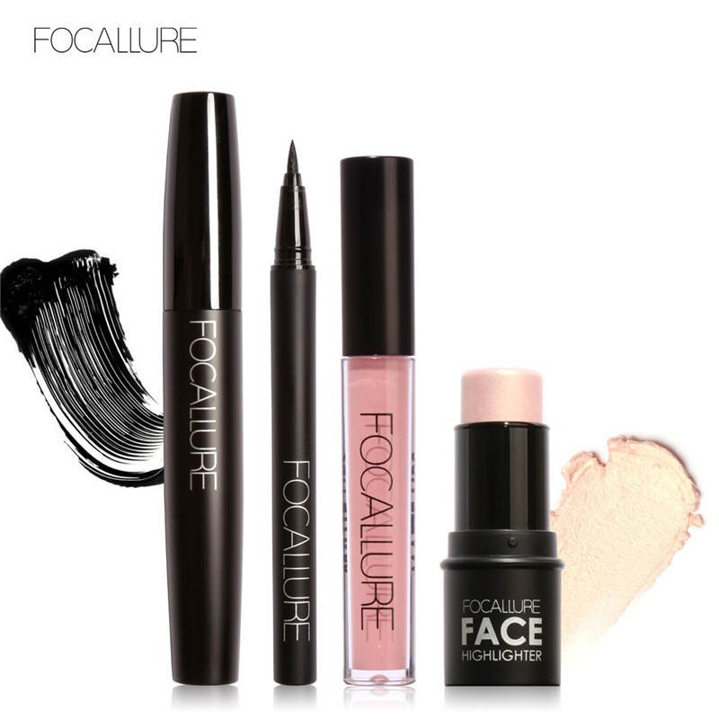 focallure-เครื่องสำอาง-ลิปสติก-มาสคาร่า-อายไลน์เนอร์-ไฮไลท์-4ชิ้น