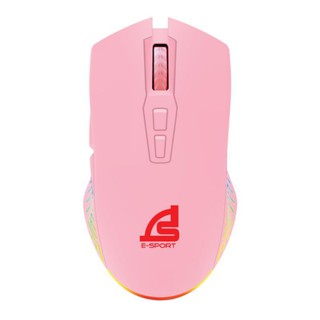 MOUSE SIGNO GM-951P Pinkker Gaming เมาส์มาโคร 7 ปุ่ม สีชมพู สินค้าประกันศูนย์ในไทย 2 ปี