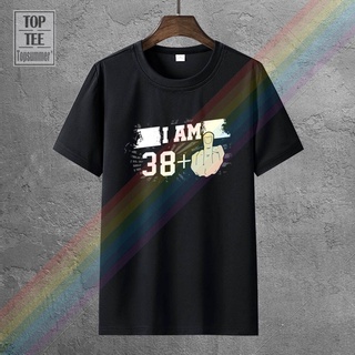 เสื้อยืด พิมพ์ลายหัวกะโหลก I Am 38 Plus Middle Finger 39 ปี 39 ปี สไตล์เรโทร คลาสสิก ไม่ซ้ําใคร ของขวัญวันเกิด สําหรับผู