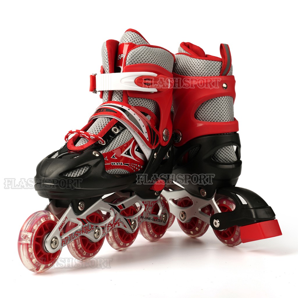 ภาพหน้าปกสินค้า*รองเท้าอินไลน์สเก็ต รองเท้าสเก็ต โรลเลอร์สเก็ต 136C - (1 ชุด)  Adjustable Inline Roller Skates จากร้าน sportshopping บน Shopee