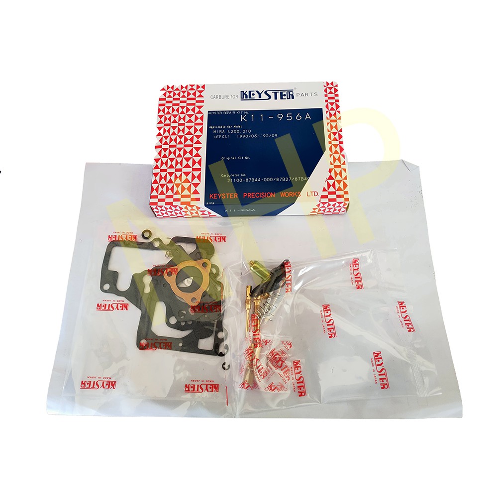 Perodua Kancil ชุดซ่อมคาร์บูเรเตอร์ 660 850 Keyster Japan Made Mira L200 K11956A K11957A