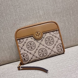 TORY BURCH T MONOGRAM ZIP COIN CASE