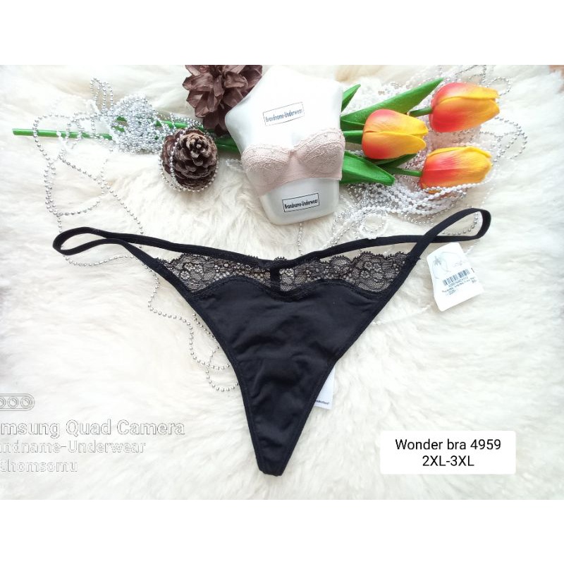 Wonder bra Size XS-3XL ชุดชั้นใน/กางเกงชั้นในทรงจีสตริง(G-string) 4959 ...