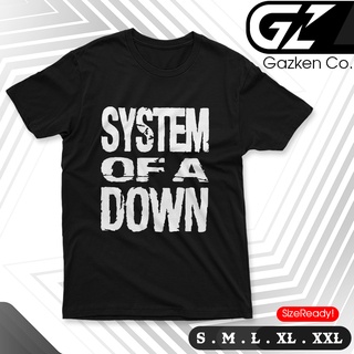 เสื้อยืดสีขาวเสื้อยืด พิมพ์ลาย Alternative Distro Rock SOD Metal System of A Down สําหรับผู้ชายS-4XL