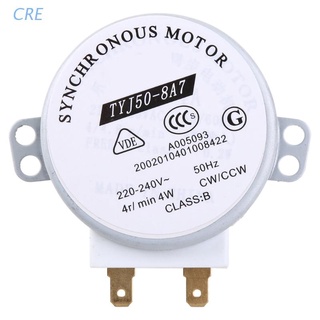 Cre มอเตอร์ซิงโครนัส AC 220-240V 4W 6RPM 48 มม. สําหรับเครื่องเป่าลม 50 60Hz TYJ50-8A7