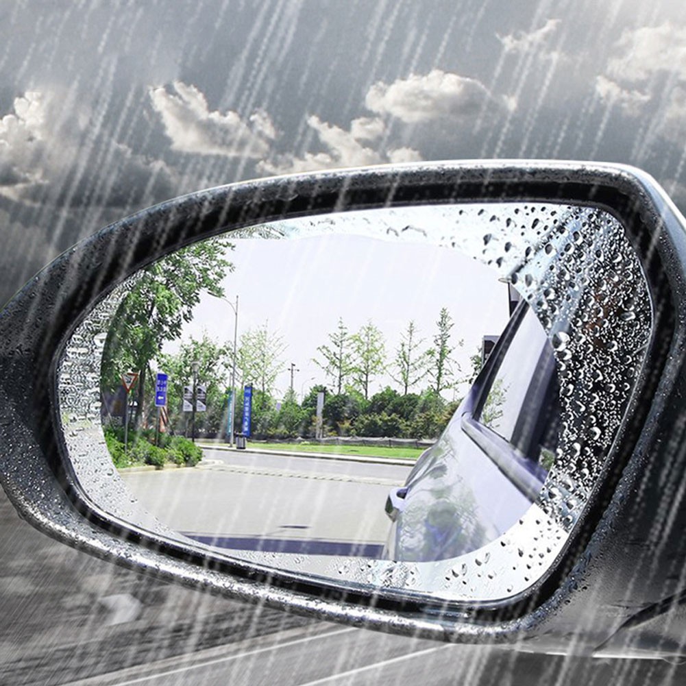 ภาพสินค้าฟิล์มกระจกมองหลัง ป้องกันหมอก กันน้ำ สำหรับติดรถยนต์ 2 ชิ้น จากร้าน rainbrownm1.th บน Shopee ภาพที่ 2