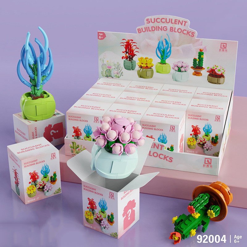 ของเล่นบล็อกตัวต่อปริศนา-lin-blocks-and-succulents-series-ของขวัญ-สําหรับเด็ก
