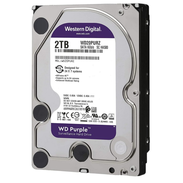 2-tb-hdd-ฮาร์ดดิสก์-cctv-wd-purple-surveillance-5400-rpm-sata-6-gb-s-64-mb-cache-3-5-wd20purz-3year