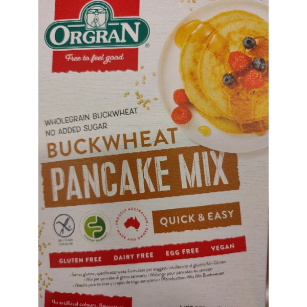 ORGRAN Buckwheat PANCAKES MIX Quick and Easy 375g Shopee Thailand