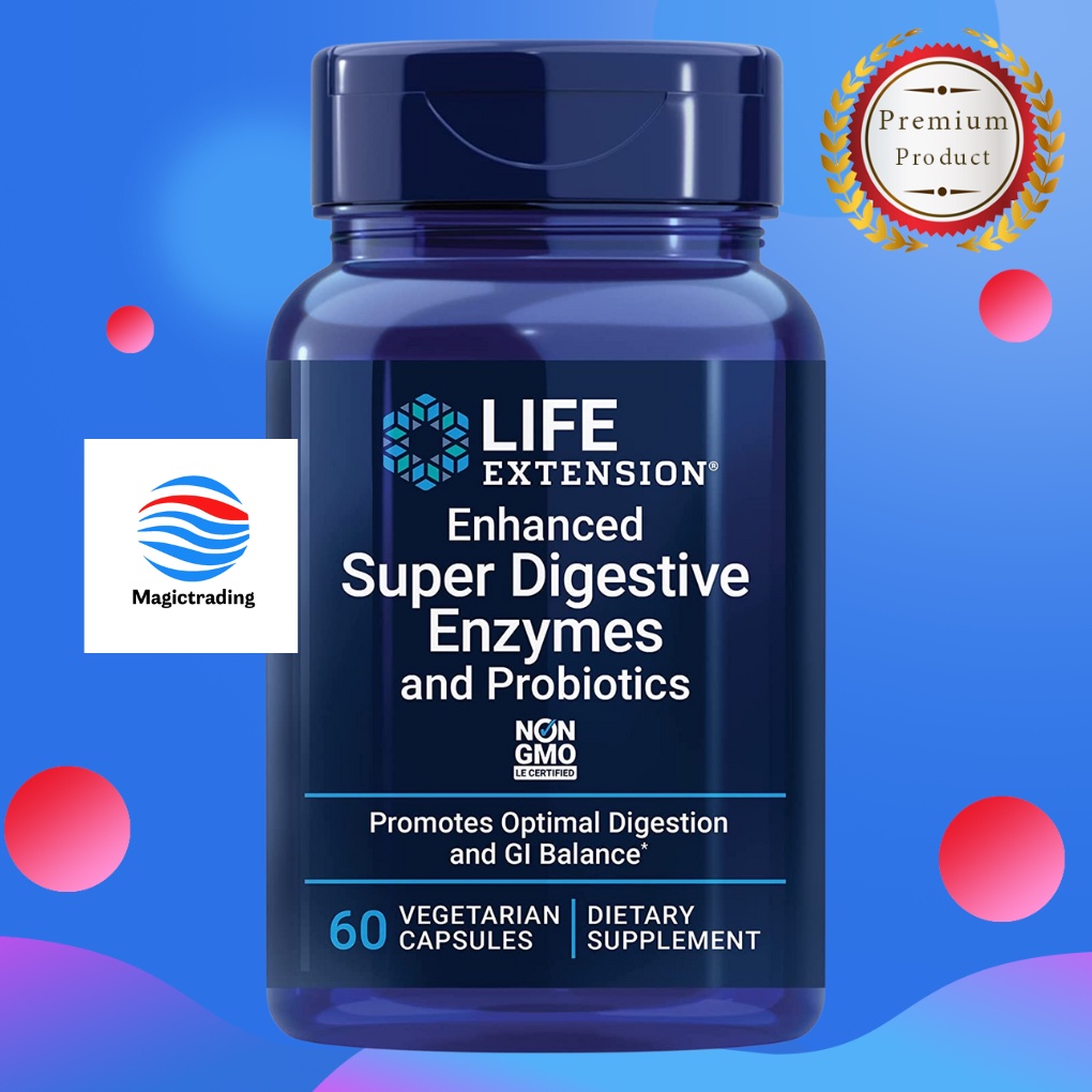 Life Extension Enhanced Super Digestive Enzymes and Probiotics / 60