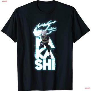 UU Street zazat นารูโตะ ฮาตาเกะ คาคาชิ เสื้อยืดพิมพ์ลาย Naruto Shippuden Kakashi Stacked Type T-Shirt เสื้อยืดผู้หญิง เส