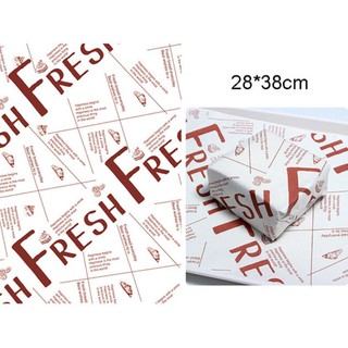 กระดาษไข  กระดาษรองอบ กระดาษไขรองอบ Baking paper กระดาษรองขนม อาหาร กระดาษรองกันติด Wax Paper ลาย Fresh 25-50 แผ่น