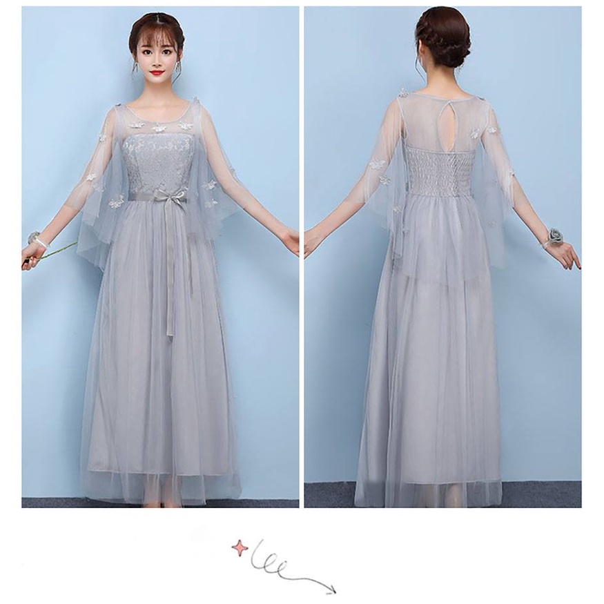 ลดกระหน่ำมากกว่า-50-ชุดเดรสยาว-ชุดเดรสออกงานสีเทาทรงเข้ารูปสวย-ดูสวยเรียบหรูไฮโซมากๆ-pc0008