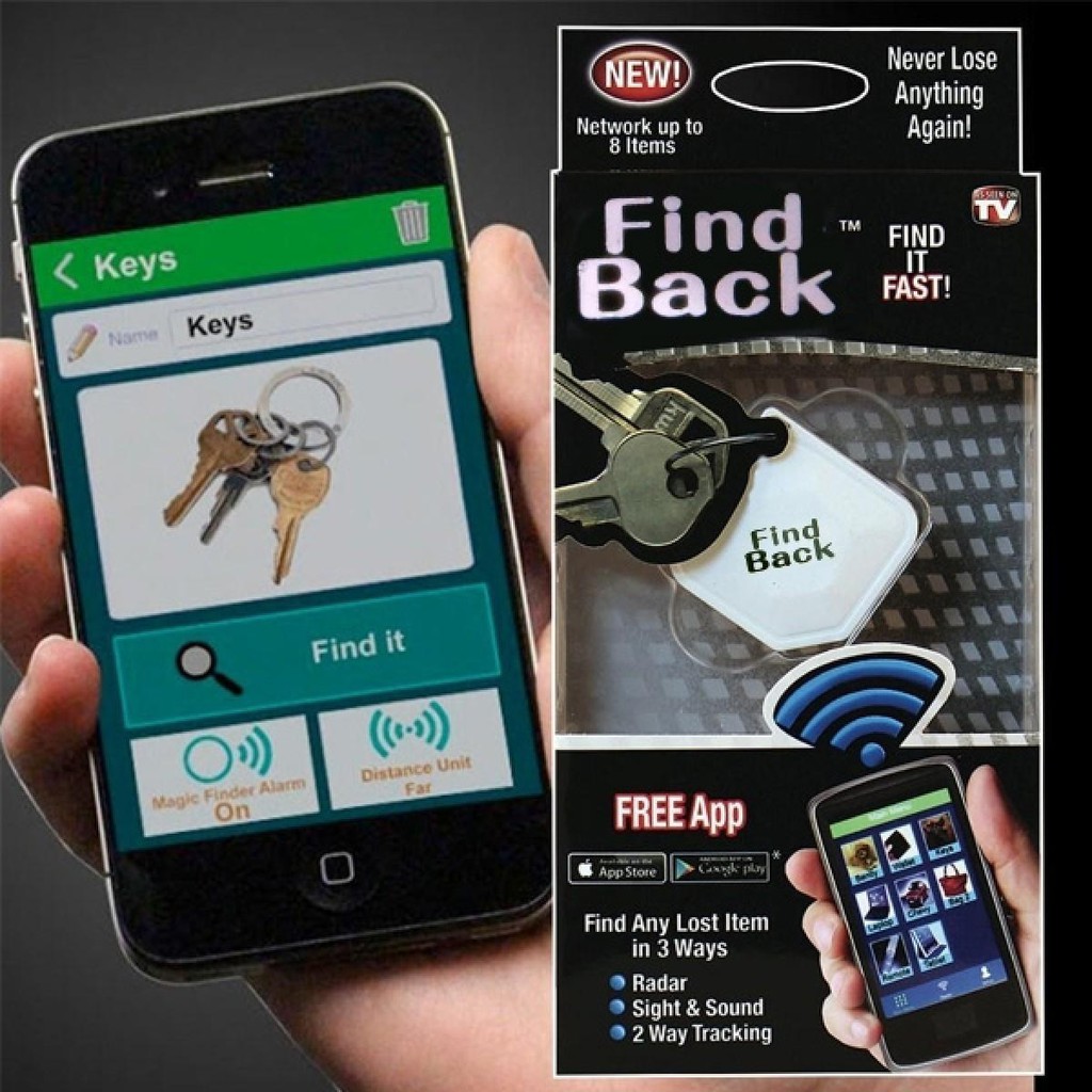 Find Back พวงกุญแจกันลืม กันหาย ระบบ Bluetooth ควบคุมผ่าน Application ...