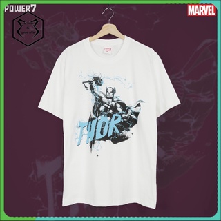 เสื้อยืดใหม่ 2022Power 7 Shop เสื้อยืดการ์ตูน ลาย มาร์เวล THOR love and thunder ลิขสิทธ์แท้ MARVEL COMICS  T-SHIRTS (MVX