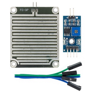 Dc 3.3V-5V หิมะ / ฝน ตรวจจับ โมดูล เซนเซอร์ สองด้าน ฝน สภาพอากาศ ความชื้น สําหรับหุ่นยนต์ รถยนต์ Arduino