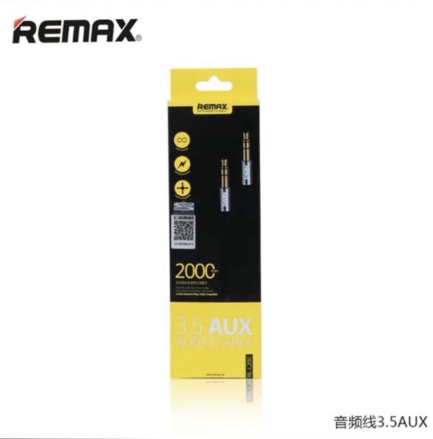 remax-aux-audio-3-5-สายยาว-1m-2m-พร้อมส่ง