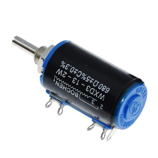 VR 10 รอบ VR ปรับละเอียด WXD3-13 2W 10k/470k ohm WXD3-13-2W Wirewound Multi-Turn Potentiometer