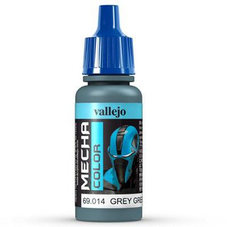 Vallejo MECHA COLOR 69.014 Grey Green สีสูตรน้ำ ไม่มีกลิ่น ใช้งานง่าย ใช้พู่กัน หรือ AirBruhs ได้ทั้งหมดเนื้อสีเนียน.