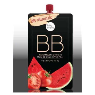 ภาพหน้าปกสินค้าBaby Bright - Watermelon & Tomato Matte BB Cream PF45 PA++ (แบบซอง) ที่เกี่ยวข้อง