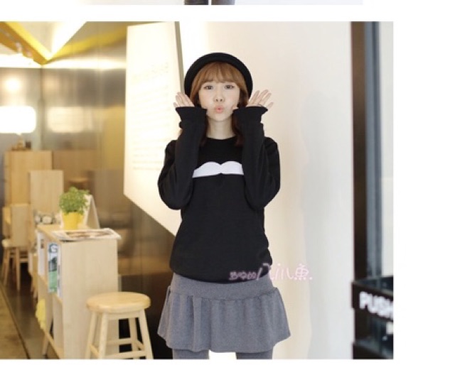 tjเสื้อแฟชั่น-คอกลม-แขนยาว-ลายหนวด-สีดำ-5150-รหัสสินค้า-5150-ดำ