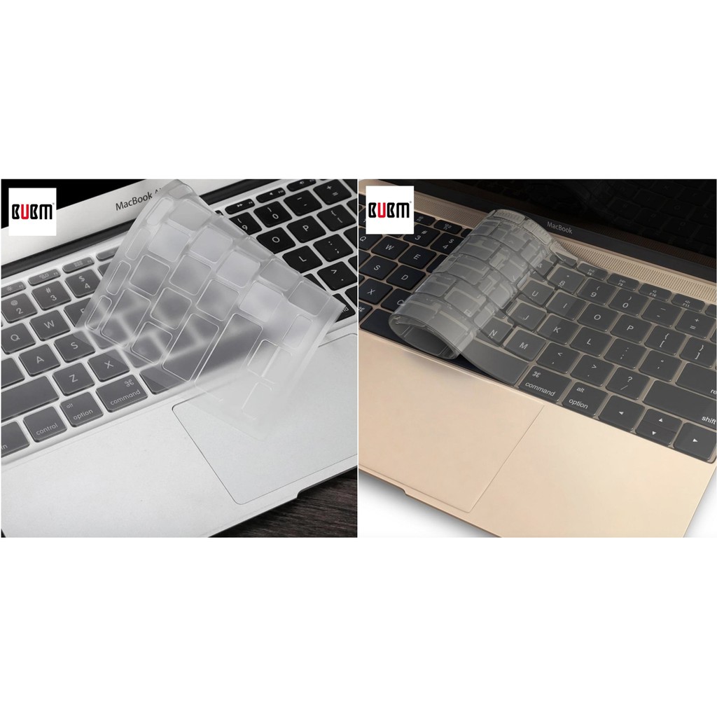 bubm-tpu-keyboard-cover-แผ่นปิดหน้าคีย์บอร์ด-สำหรับ-macbook-air-11-6-macbook-12-clear