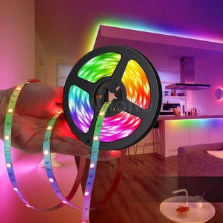 สายไฟ LED RGB บลูทูธ กันน้ํา หรี่แสงได้ ยาว 5 10 เมตร