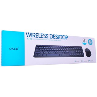 สินค้า คีย์บอร์ดOKER Model:K783 WIRELESS DESKTOP