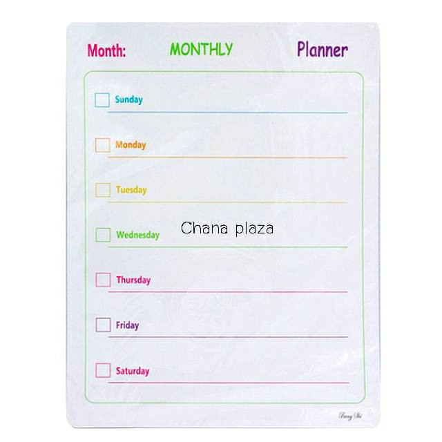 ภาพหน้าปกสินค้าแผ่นแม่เหล็กกระดานไวท์บอร์ดติดตู้เย็น เตือนความจำ วางแผนรายสัปดาห์ magnet whiteboard weekly Planner จากร้าน surawhal บน Shopee