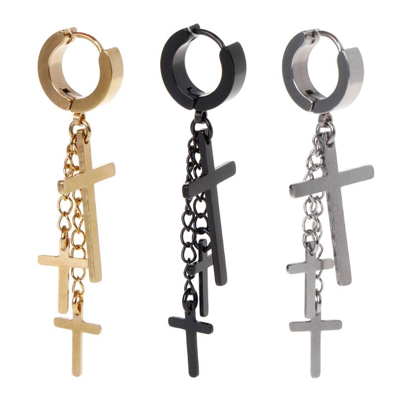 arin-punk-earrings-cross-pendant-dangle-long-drop-chain-tassel-women-men-buckle