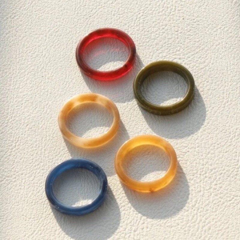 ราคาและรีวิวแหวน Minimal แหวนเรซิ่น พร้อมส่ง สีหวาน สวย น่ารัก