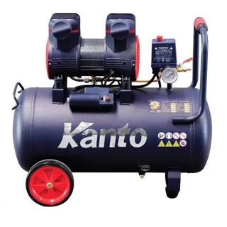 KANTO ปั๊มลมออยฟรี รุ่น KT-LEO-50L OIL FREE ขนาด 50ลิตร 220V 8บาร์ มอเตอร์ 1450w.x1 ปริมาณลม 125L/Min