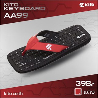Clearance Sale 80% +โค้ส 20% Kito [AA99 KeyBoard ถูกสุดในไทย] Size 36-43 รองเท้าแบบหูหนีบ Flip-Flops #KitoKeyBoard