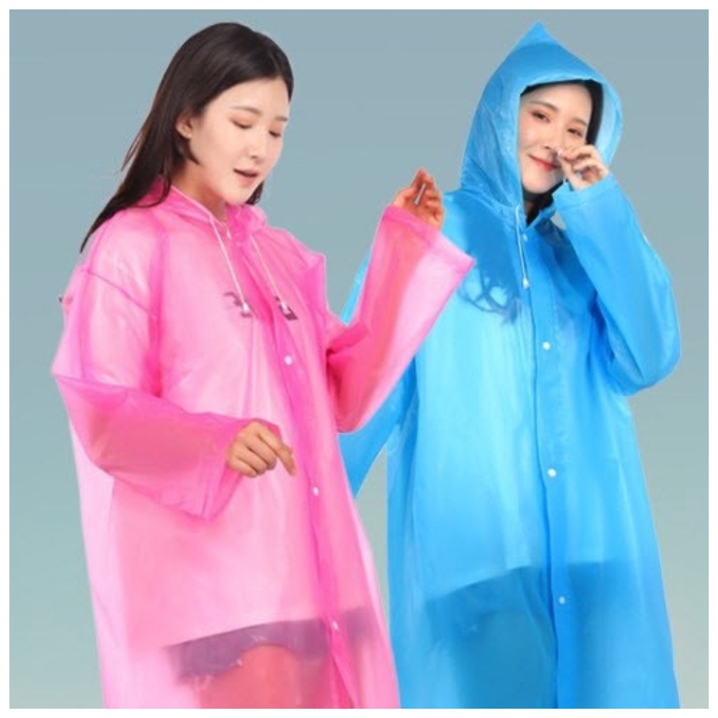 ภาพหน้าปกสินค้าชุดกันฝน เสื้อกันฝน แบบหนา รุ่น EVA หลากสี มีฮูด กันน้ำ น้ำหนักเบา สีสันสดใส ทรงแฟชั่น สไตล์เกาหลี จากร้าน arm_ded บน Shopee