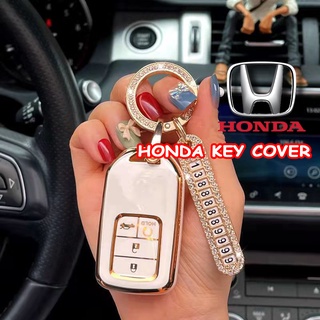 เคสกุญแจรีโมทรถยนต์ TPU สําหรับ Honda Civic CRV BRV City Accord 2014 to 2020