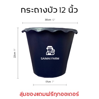 🪷 กระถางบัว (ไม่มีรู) ราคาส่ง 12 นิ้ว | Lotus pot (no holes) wholesale price 12 inches