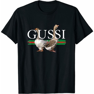 [S-5XL] ใหม่ เสื้อยืด ลาย Gussi ตลก จํากัด