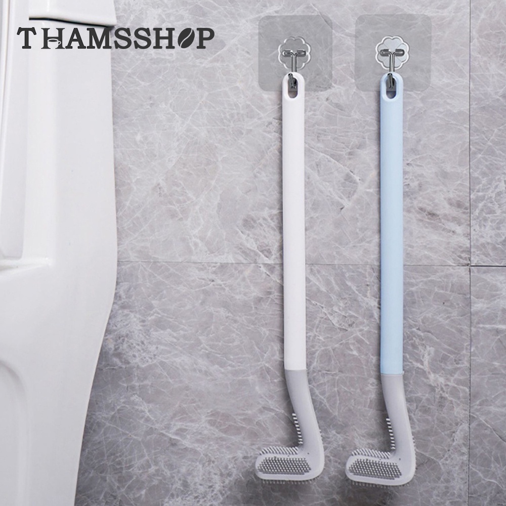 ภาพหน้าปกสินค้าแปรงขัดห้องน้ำ แปรงขัดห้องน้ำซิลิโคน ไม้ขัดส้วม สามารถขัดได้ทุกซอก แปรงด้ามยาว แปรงขัดห้องน้ำ Golf toilet brush THS
