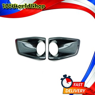 ฝาครอบสปอร์ตไลท์ Fog Lamp Cover สี Black Carbon Hilux Revo Rocco Toyota 2, 4 ประตู ปี2018 -2019