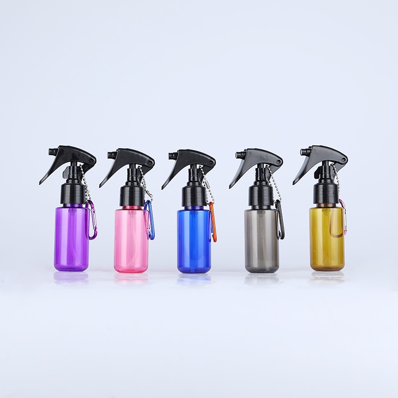 ภาพหน้าปกสินค้า60ML Portable Empty Refillable Keychain Spray Bottle / Multicolor Spray Bottles