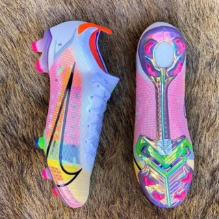 Kasut Bola Sepak Nike Mercurial Vapor 14 Elite Dragonfly รองเท้าฟุตบอล รองเท้าสตั๊ด สําหรับผู้ชาย ผู้หญิง กลางแจ้ง สีขาว