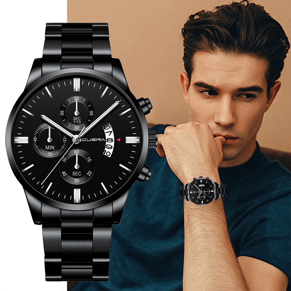 Cuena Men's Watch Leisure Sports Quartz Waterproof Watch 845SX Shopee